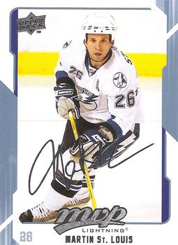 #263 Martin St. Louis - Tampa Bay Lightning - 2008-09 Upper Deck MVP Hockey
