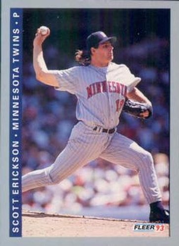 #263 Scott Erickson - Minnesota Twins - 1993 Fleer Baseball
