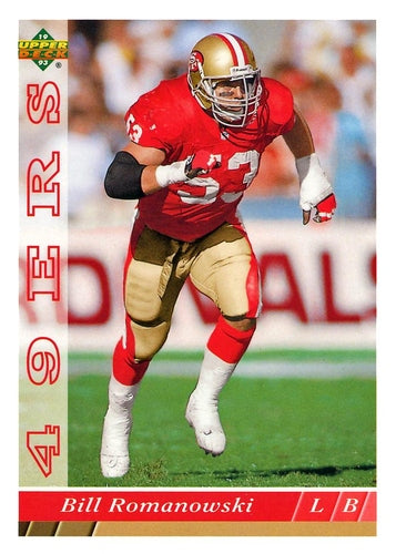#263 Bill Romanowski - San Francisco 49ers - 1993 Upper Deck Football
