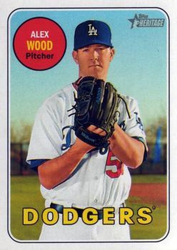 #263 Alex Wood - Los Angeles Dodgers - 2018 Topps Heritage Baseball