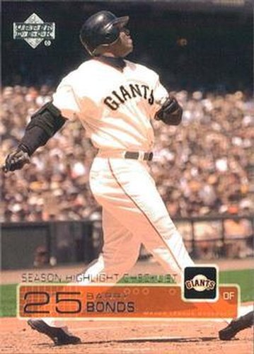 #263 Barry Bonds - San Francisco Giants - 2003 Upper Deck Baseball