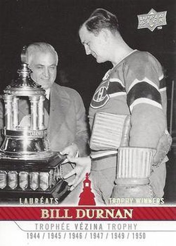 #263 Bill Durnan - Montreal Canadiens - 2008-09 Upper Deck Montreal Canadiens Centennial Hockey