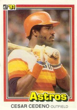 #263 Cesar Cedeno - Houston Astros - 1981 Donruss Baseball