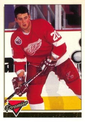 #263 Martin Lapointe - Detroit Red Wings - 1993-94 O-Pee-Chee Premier Hockey - Gold
