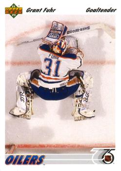 #264 Grant Fuhr - Edmonton Oilers - 1991-92 Upper Deck Hockey