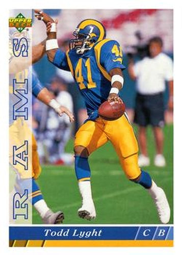 #264 Todd Lyght - Los Angeles Rams - 1993 Upper Deck Football