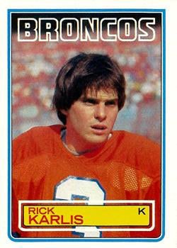 #264 Rich Karlis - Denver Broncos - 1983 Topps Football