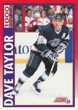 #264 Dave Taylor - Los Angeles Kings - 1991-92 Score Canadian Bilingual Hockey