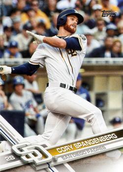 #264 Cory Spangenberg - San Diego Padres - 2017 Topps Baseball