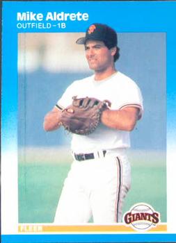 #264 Mike Aldrete - San Francisco Giants - 1987 Fleer Baseball