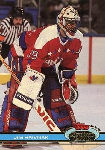 #264 Jim Hrivnak - Washington Capitals - 1991-92 Stadium Club Hockey