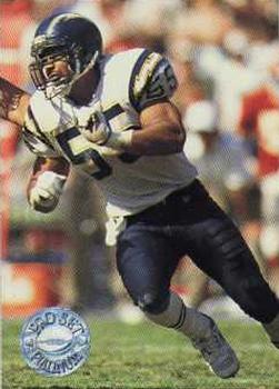 #265 Junior Seau - San Diego Chargers - 1991 Pro Set Platinum Football