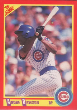 #265 Andre Dawson - Chicago Cubs - 1990 Score Baseball