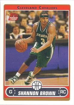 #265 Shannon Brown - Cleveland Cavaliers - 2006-07 Topps Basketball
