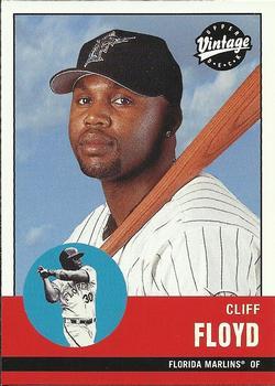 #265 Cliff Floyd - Florida Marlins - 2001 Upper Deck Vintage Baseball