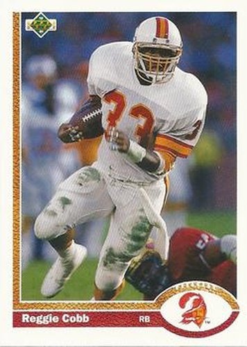 #265 Reggie Cobb - Tampa Bay Buccaneers - 1991 Upper Deck Football