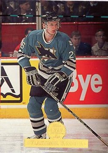 #265 Vlastimil Kroupa - San Jose Sharks - 1994-95 Leaf Hockey