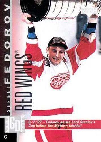 #266 Sergei Fedorov - Detroit Red Wings - 1997-98 Upper Deck Hockey