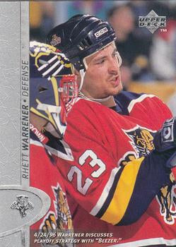 #266 Rhett Warrener - Florida Panthers - 1996-97 Upper Deck Hockey