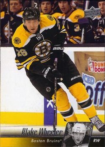 #266 Blake Wheeler - Boston Bruins - 2010-11 Upper Deck Hockey
