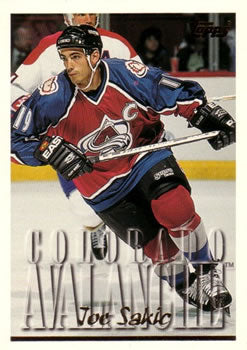 #266 Joe Sakic - Colorado Avalanche - 1995-96 Topps Hockey