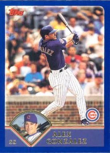 #266 Alex Gonzalez - Chicago Cubs - 2003 Topps Baseball