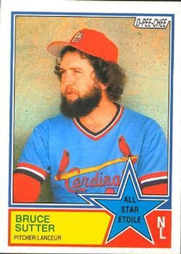 #266 Bruce Sutter - St. Louis Cardinals - 1983 O-Pee-Chee Baseball