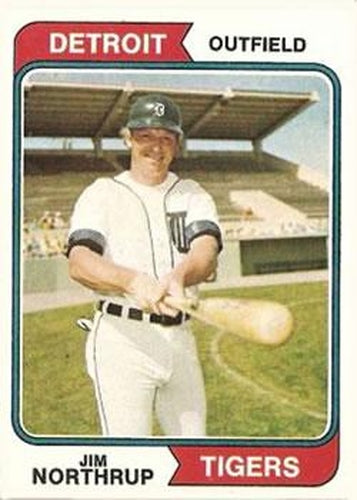 #266 Jim Northrup - Detroit Tigers - 1974 Topps Baseball