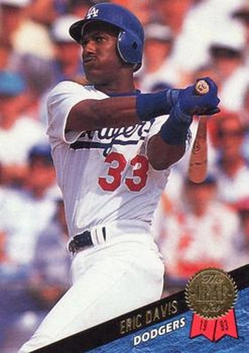 #267 Eric Davis - Los Angeles Dodgers - 1993 Leaf Baseball