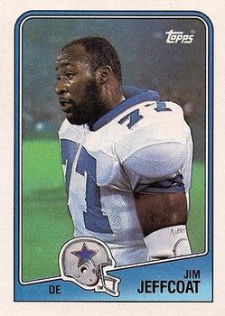 267 Jim Jeffcoat - Dallas Cowboys - 1988 Topps Football – Isolated Cards