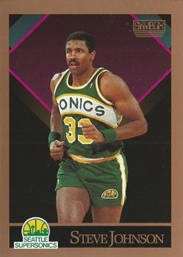 #267 Steve Johnson - Seattle SuperSonics - 1990-91 SkyBox Basketball