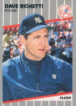 #267 Dave Righetti - New York Yankees - 1989 Fleer Baseball