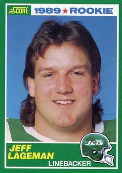 #267 Jeff Lageman - New York Jets - 1989 Score Football