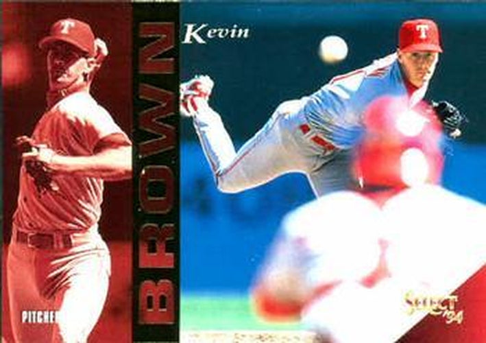 #267 Kevin Brown - Texas Rangers - 1994 Select Baseball