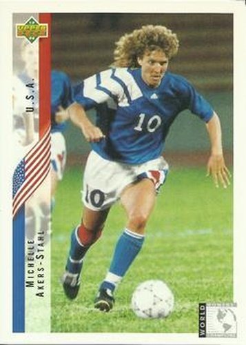 #267 Michelle Akers - USA - 1994 Upper Deck World Cup Contenders English/Spanish Soccer