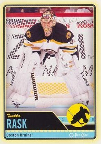 #267 Tuukka Rask - Boston Bruins - 2012-13 O-Pee-Chee Hockey