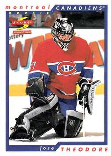 #267 Jose Theodore - Montreal Canadiens - 1996-97 Score Hockey