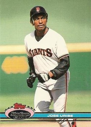 #267 Jose Uribe - San Francisco Giants - 1991 Stadium Club Baseball