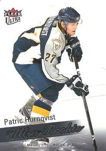 #268 Patric Hornqvist - Nashville Predators - 2008-09 Ultra Hockey