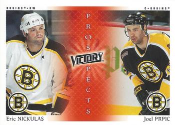 #268 Eric Nickulas / Joel Prpic - Boston Bruins - 2000-01 Upper Deck Victory Hockey