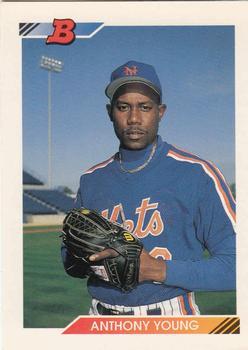 #268 Anthony Young - New York Mets - 1992 Bowman Baseball