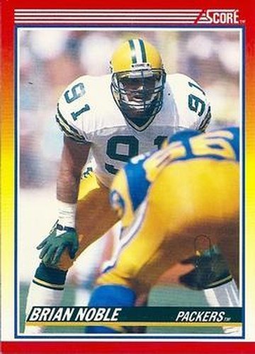 #268 Brian Noble - Green Bay Packers - 1990 Score Football