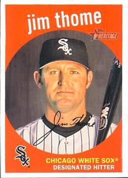 #268 Jim Thome - Chicago White Sox - 2008 Topps Heritage Baseball