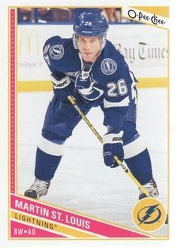 #268 Martin St. Louis - Tampa Bay Lightning - 2013-14 O-Pee-Chee Hockey