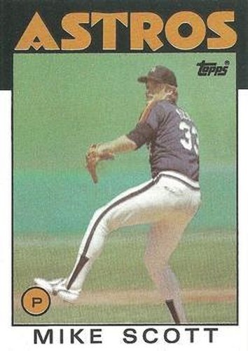 #268 Mike Scott - Houston Astros - 1986 Topps Baseball