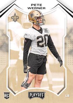 #268 Pete Werner - New Orleans Saints - 2021 Panini Playoff Football