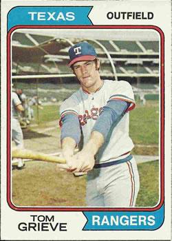 #268 Tom Grieve - Texas Rangers - 1974 Topps Baseball