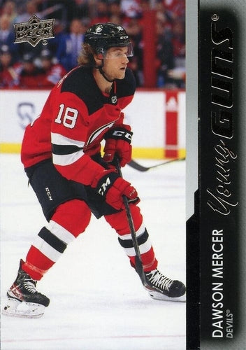 #459 Dawson Mercer - New Jersey Devils - 2021-22 Upper Deck Hockey