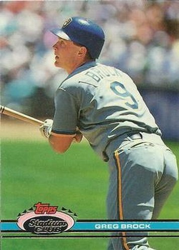 #269 Greg Brock - Milwaukee Brewers - 1991 Stadium Club Baseball