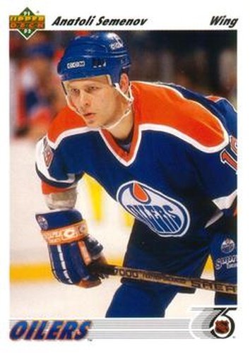 #269 Anatoli Semenov - Edmonton Oilers - 1991-92 Upper Deck Hockey